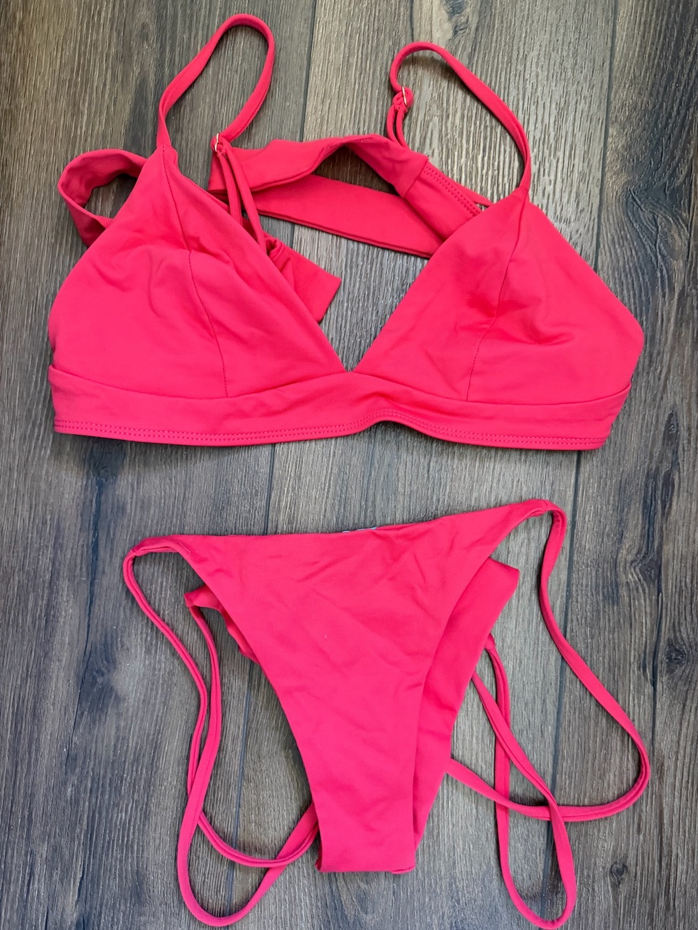Red Brazilian Bikini Set